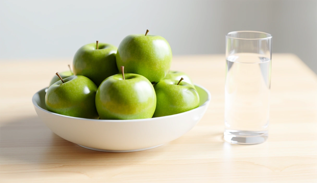 Frisches Obst in einer minimalistischen Umgebung